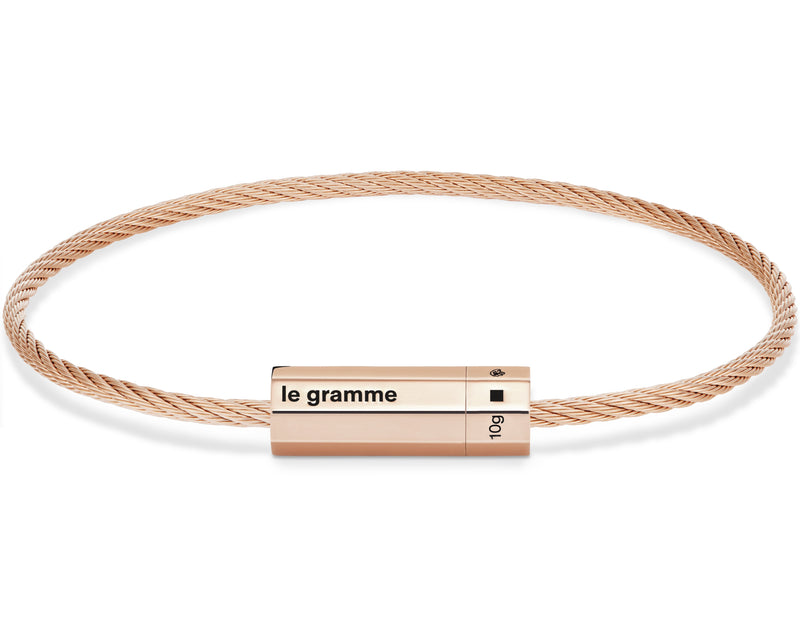 octagon cable bracelet 10g