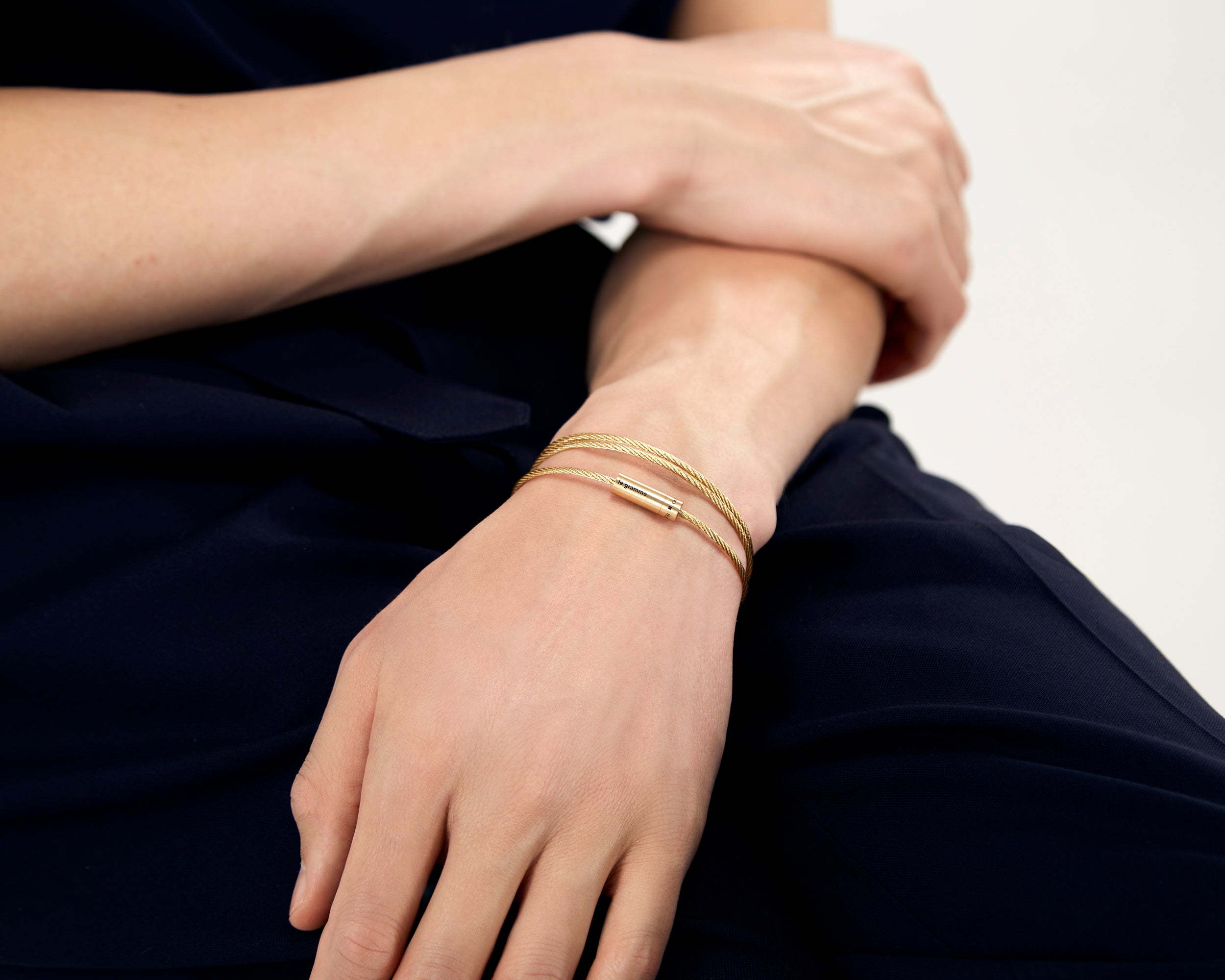 bracelet câble triple tour le 21g