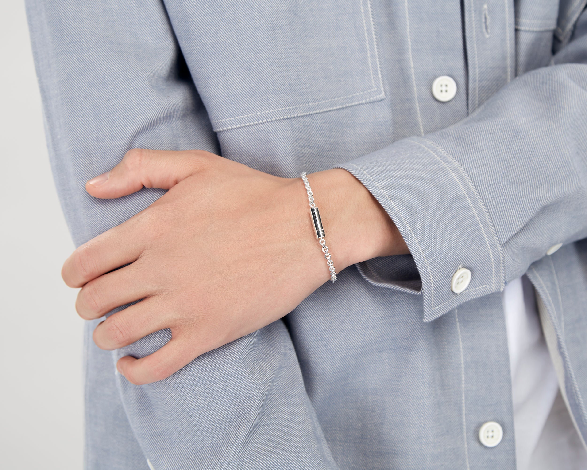 BRACELET CABLE SUR CHAINE 11G