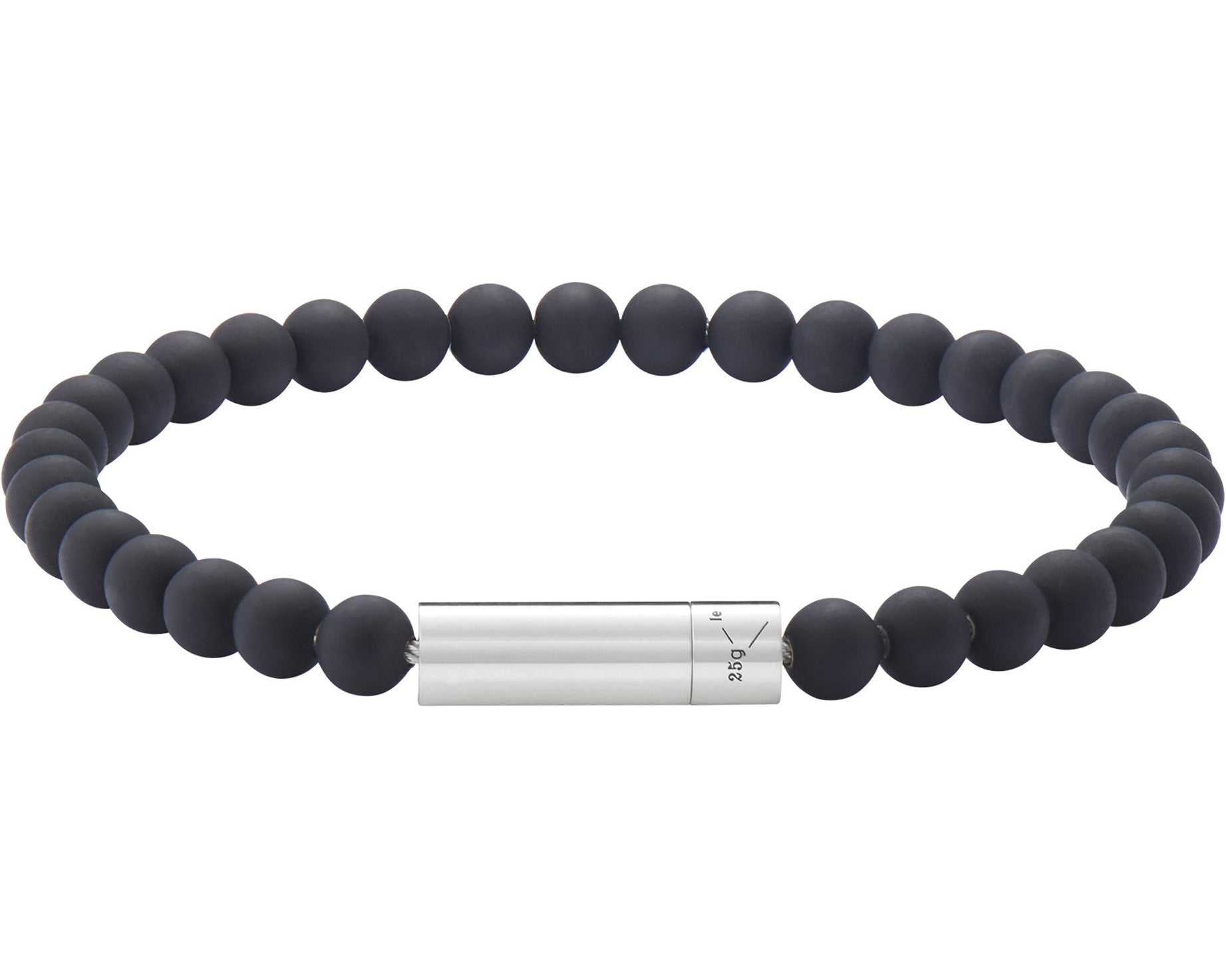 soft black bead bracelet 25g