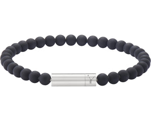 soft black bead bracelet 25g