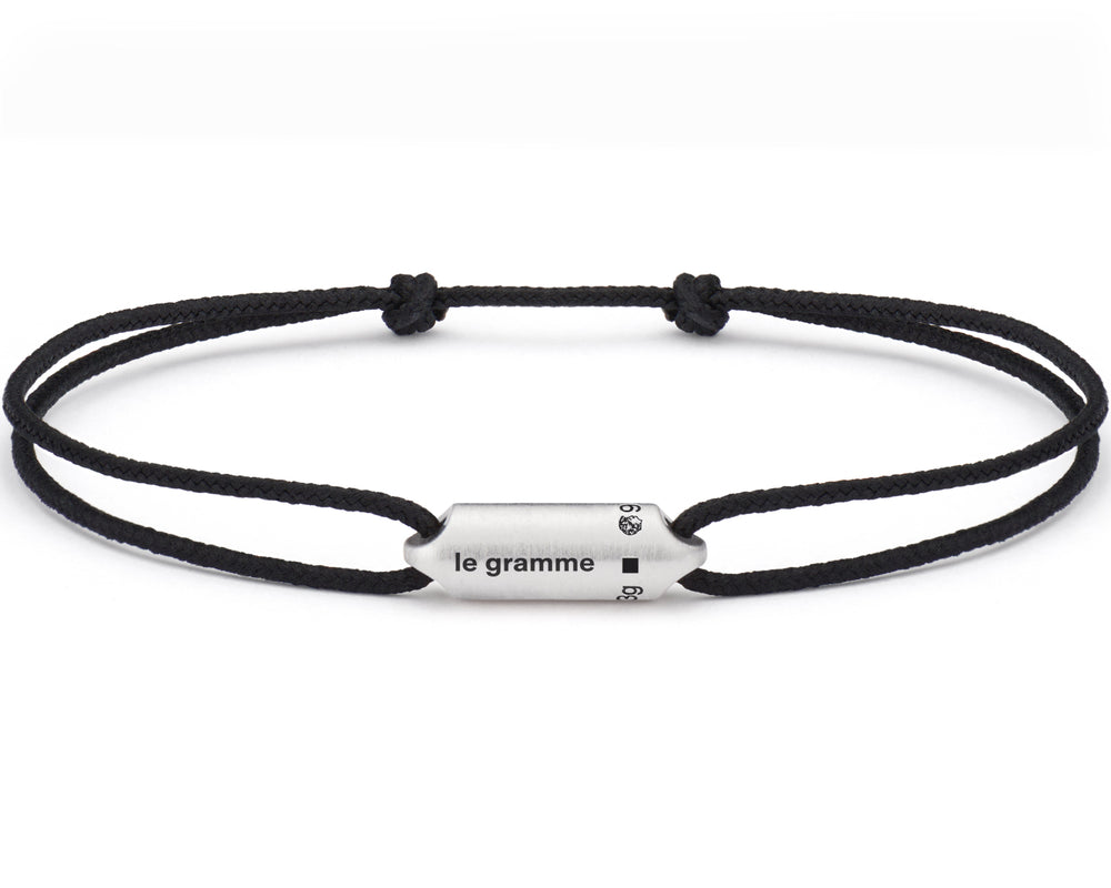 bracelet cordon noir segment le 3g