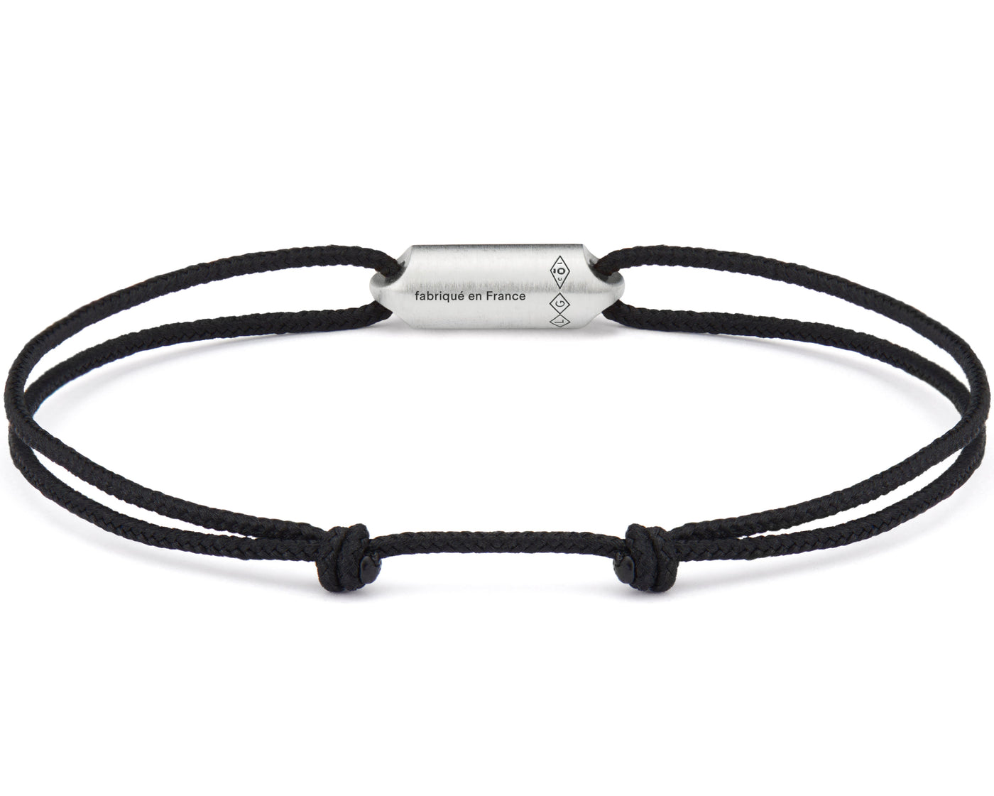 bracelet cordon noir segment le 3g