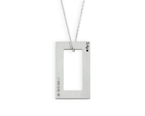 collier rectangle le 3,4g