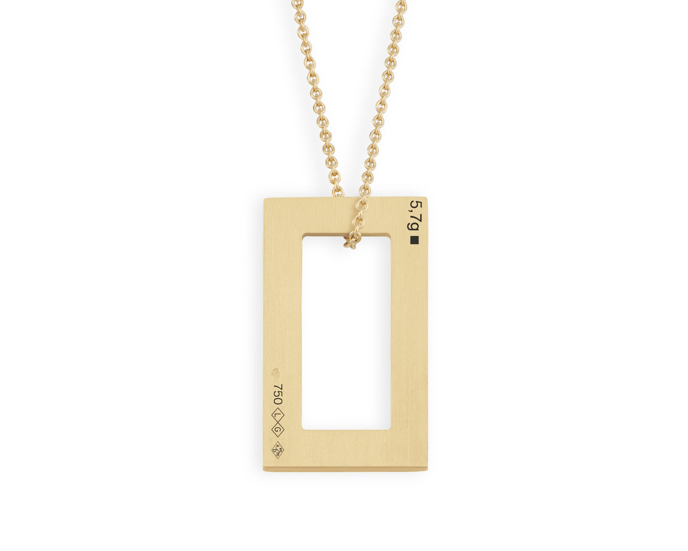 rectangle necklace 5.7g
