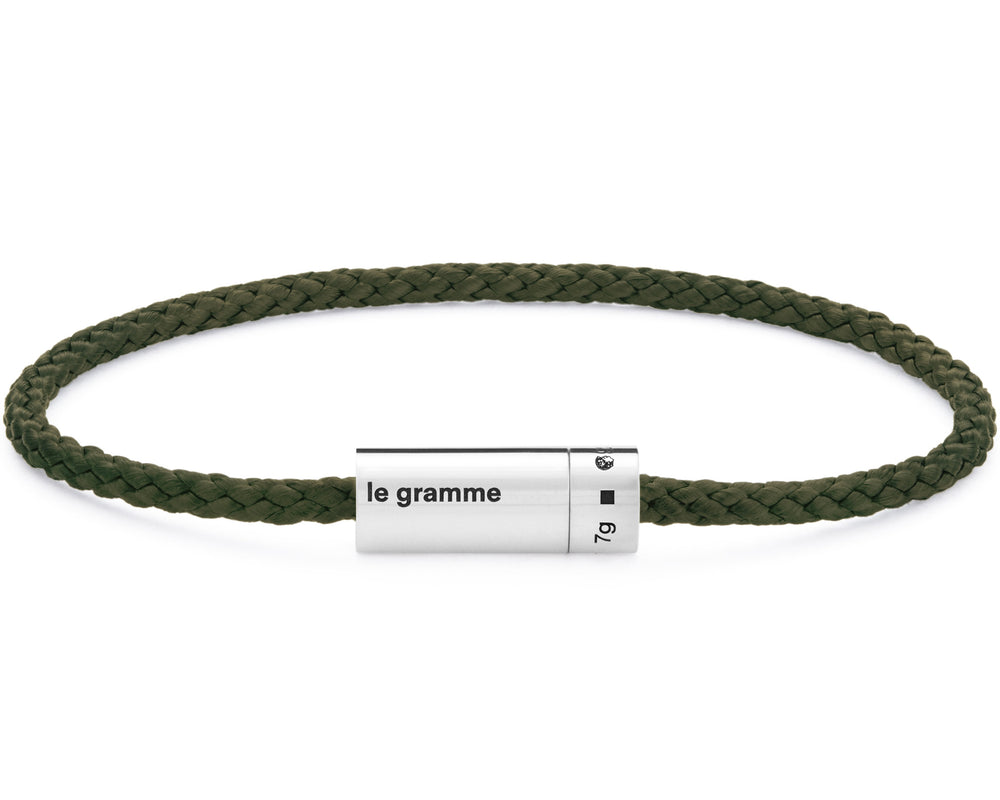 bracelet câble nato kaki le 7g