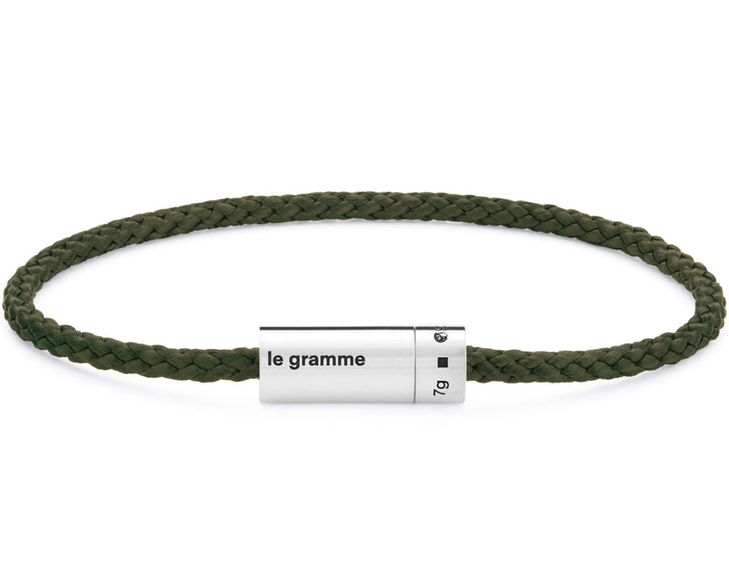 bracelet câble nato kaki le 7g