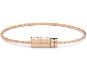 bracelet câble guilloché vertical le 11g