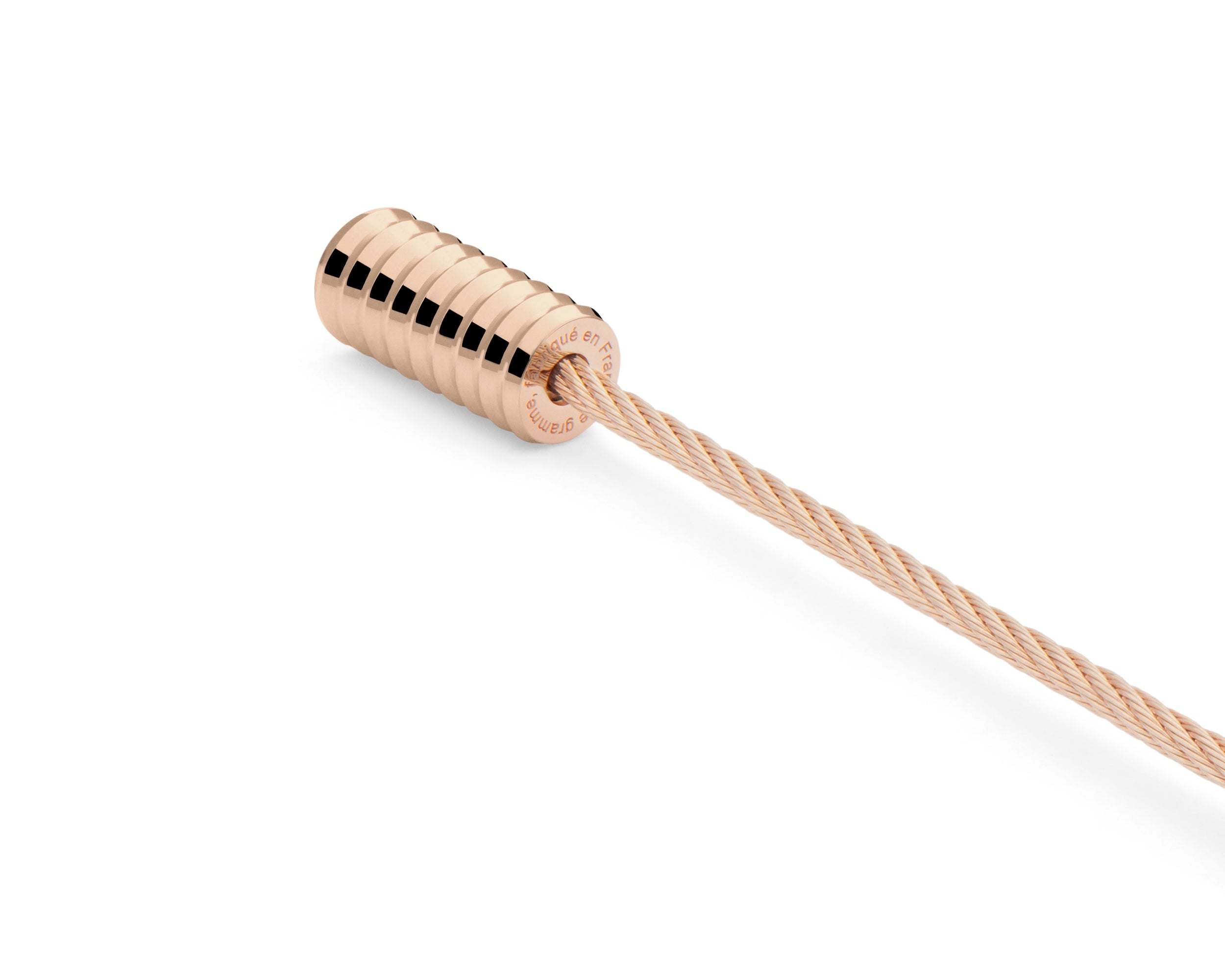 vertical guilloché cable bracelet 11g