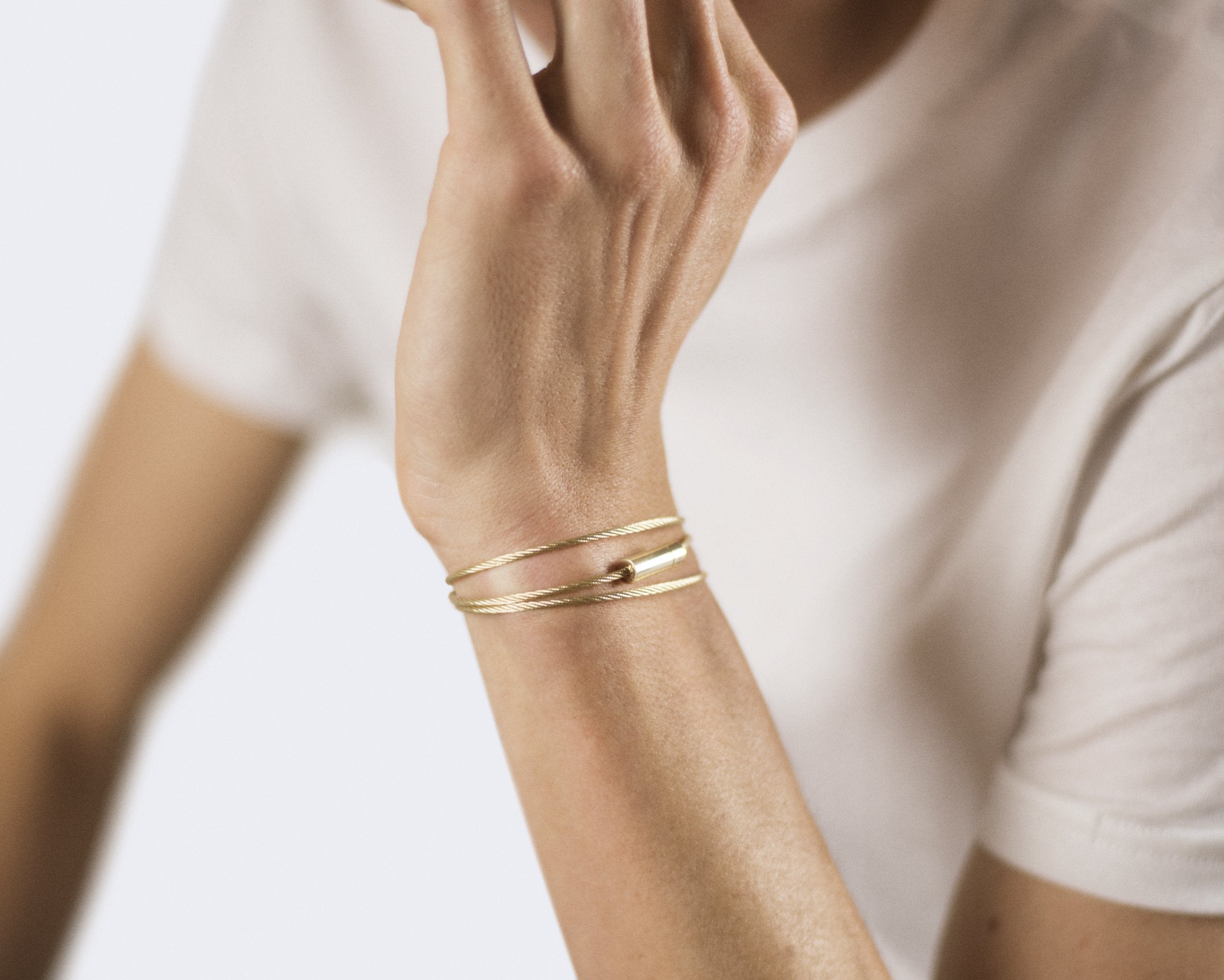 bracelet câble triple tour le 21g