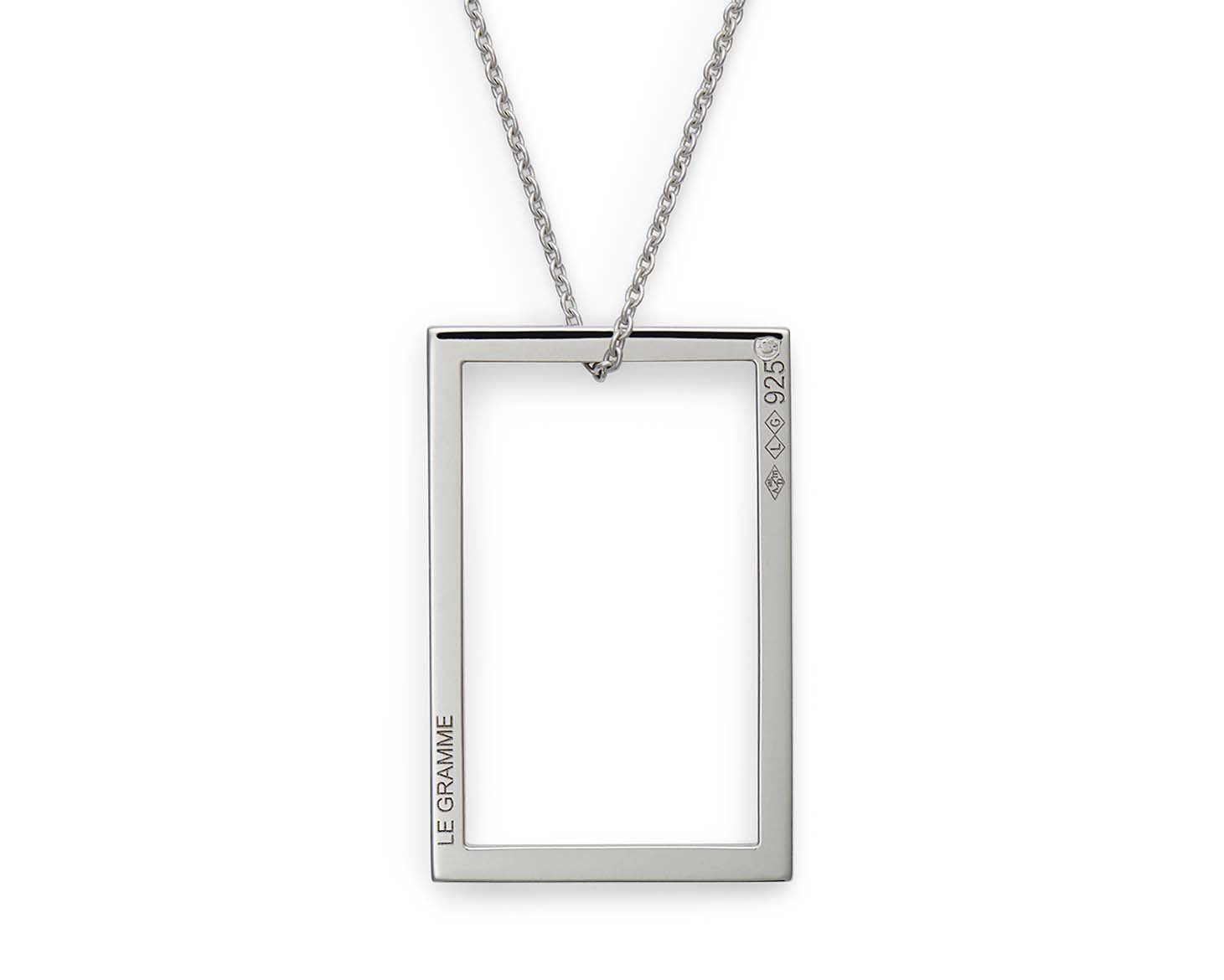 collier rectangle le 2,6g